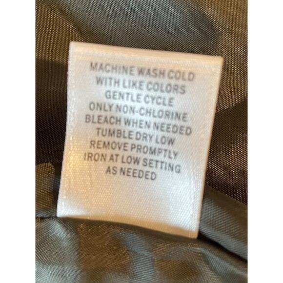 Dress Barn Quilted Vest Lightweight Lined Zip Pockets Dark Green Sz L Casual - Picture 8 of 10